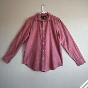 Ralph Lauren Shirt Men’s/ Youth Size X-Large Button Down Pinkish Red Long Sleeve